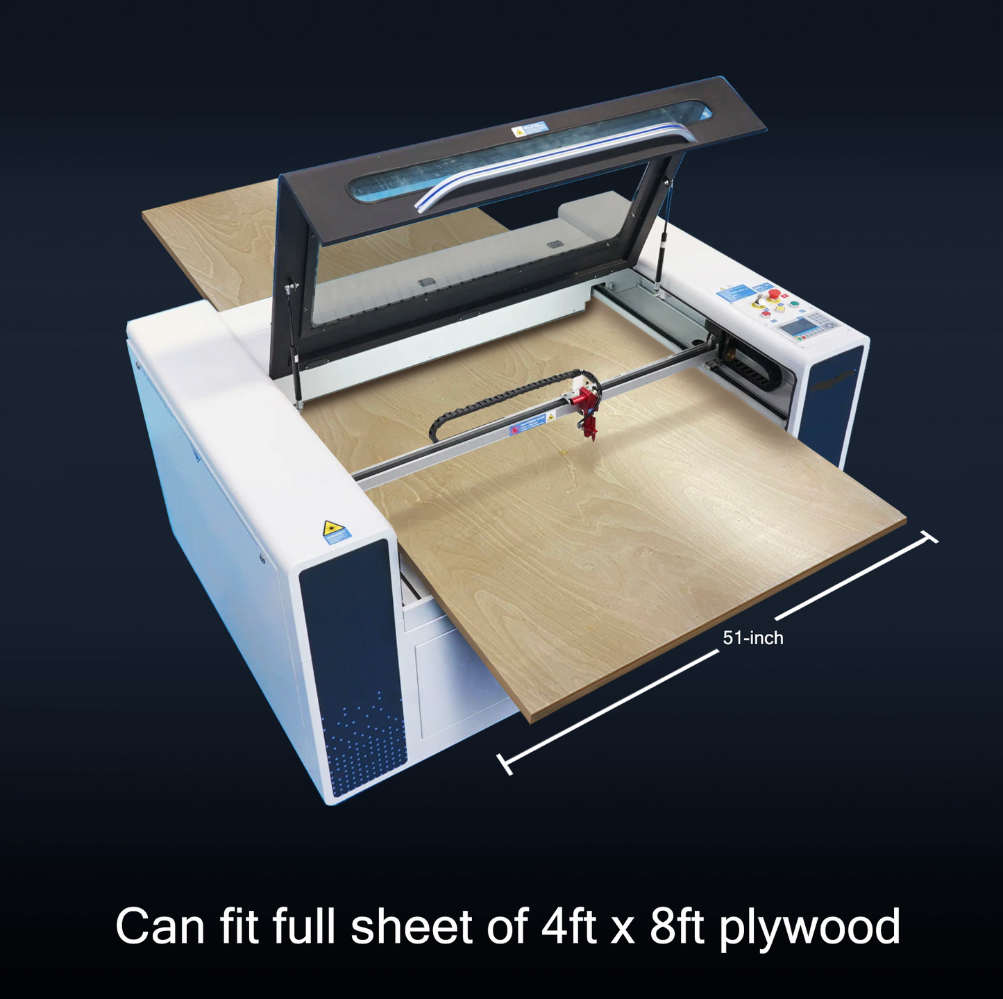 180W 35x51in CO2 Laser Cutter - Engraving Cutting Machine - 5200 Water Chiller