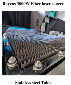 5' x 10' Fiber Laser CNC Machine 3000W